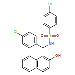 Benzenesulfonamide, 4-chloro-N-[(R)-(4-chlorophenyl)(2-hydroxy-1-naphthalenyl)methyl]- 