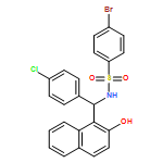 Benzenesulfonamide, 4-bromo-N-[(R)-(4-chlorophenyl)(2-hydroxy-1-naphthalenyl)methyl]- 