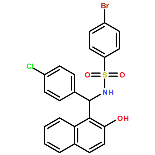 Benzenesulfonamide, 4-bromo-N-[(R)-(4-chlorophenyl)(2-hydroxy-1-naphthalenyl)methyl]- 