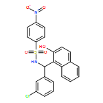 Benzenesulfonamide, N-[(R)-(3-chlorophenyl)(2-hydroxy-1-naphthalenyl)methyl]-4-nitro- 