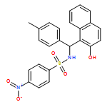 Benzenesulfonamide, N-[(R)-(2-hydroxy-1-naphthalenyl)(4-methylphenyl)methyl]-4-nitro- 