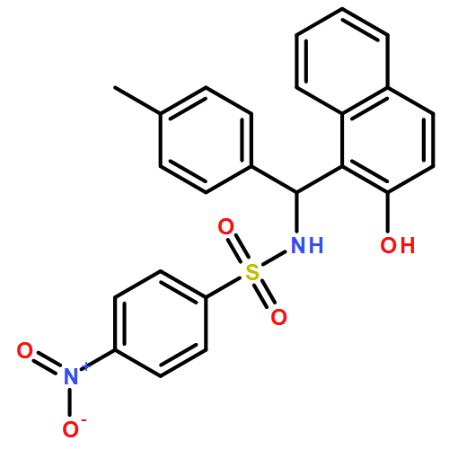 Benzenesulfonamide, N-[(R)-(2-hydroxy-1-naphthalenyl)(4-methylphenyl)methyl]-4-nitro- 