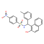 Benzenesulfonamide, N-[(R)-(2-hydroxy-1-naphthalenyl)(3-methylphenyl)methyl]-4-nitro- 