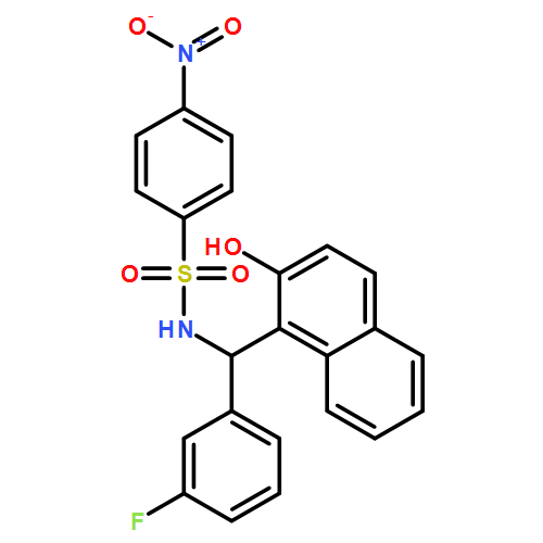 Benzenesulfonamide, N-[(R)-(3-fluorophenyl)(2-hydroxy-1-naphthalenyl)methyl]-4-nitro- 