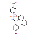 Benzenesulfonamide, N-[(R)-(4-bromophenyl)(2-hydroxy-1-naphthalenyl)methyl]-4-nitro- 