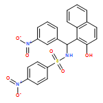 Benzenesulfonamide, N-[(R)-(2-hydroxy-1-naphthalenyl)(3-nitrophenyl)methyl]-4-nitro- 