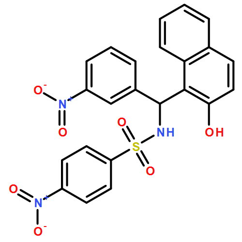 Benzenesulfonamide, N-[(R)-(2-hydroxy-1-naphthalenyl)(3-nitrophenyl)methyl]-4-nitro- 