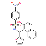 Benzenesulfonamide, N-[(S)-2-furanyl(2-hydroxy-1-naphthalenyl)methyl]-4-nitro- 