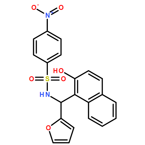 Benzenesulfonamide, N-[(S)-2-furanyl(2-hydroxy-1-naphthalenyl)methyl]-4-nitro- 