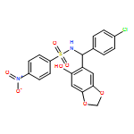 Benzenesulfonamide, N-[(R)-(4-chlorophenyl)(6-hydroxy-1,3-benzodioxol-5-yl)methyl]-4-nitro- 