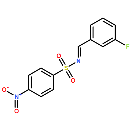 Benzenesulfonamide, N-[(3-fluorophenyl)methylene]-4-nitro- 