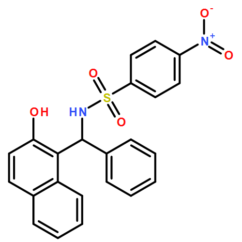 Benzenesulfonamide, N-[(R)-(2-hydroxy-1-naphthalenyl)phenylmethyl]-4-nitro- 