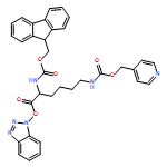 L-Lysine, N2-[(9H-fluoren-9-ylmethoxy)carbonyl]-N6-[(4-pyridinylmethoxy)carbonyl]-, 1H-benzotriazol-1-yl ester 