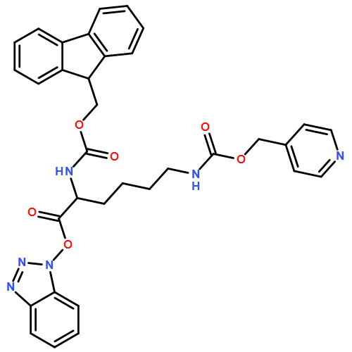 L-Lysine, N2-[(9H-fluoren-9-ylmethoxy)carbonyl]-N6-[(4-pyridinylmethoxy)carbonyl]-, 1H-benzotriazol-1-yl ester 