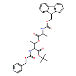 L-Threonine, O-[N-[(9H-fluoren-9-ylmethoxy)carbonyl]-L-alanyl]-N-[(4-pyridinylmethoxy)carbonyl]-, 1,1-dimethylethyl ester 