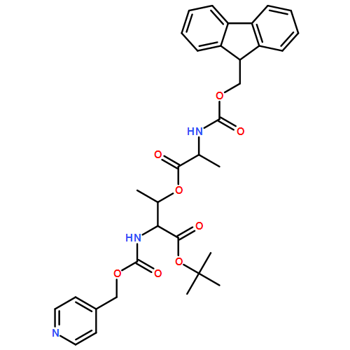 L-Threonine, O-[N-[(9H-fluoren-9-ylmethoxy)carbonyl]-L-alanyl]-N-[(4-pyridinylmethoxy)carbonyl]-, 1,1-dimethylethyl ester 