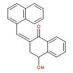 1(2H)-Naphthalenone, 3,4-dihydro-4-hydroxy-2-(1-naphthalenylmethylene)-, (2E,4S)- 