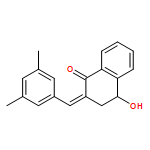 1(2H)-Naphthalenone, 2-[(3,5-dimethylphenyl)methylene]-3,4-dihydro-4-hydroxy-, (2E,4S)- 