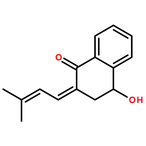 1(2H)-Naphthalenone, 3,4-dihydro-4-hydroxy-2-(3-methyl-2-buten-1-ylidene)-, (2E,4S)- 