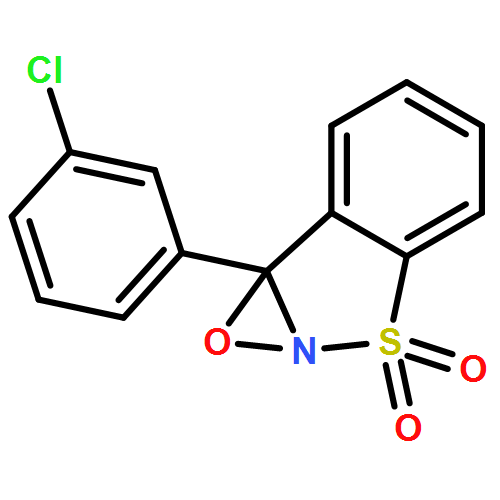 7bH-1,2-Oxazirino[2,3-b][1,2]benzisothiazole, 7b-(3-chlorophenyl)-, 3,3-dioxide, (7bR)- 