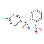 7bH-1,2-Oxazirino[2,3-b][1,2]benzisothiazole, 7b-(4-chlorophenyl)-, 3,3-dioxide, (7bR)- 