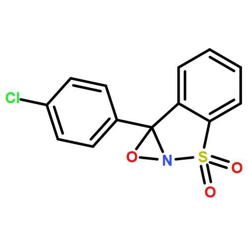 7bH-1,2-Oxazirino[2,3-b][1,2]benzisothiazole, 7b-(4-chlorophenyl)-, 3,3-dioxide, (7bR)- 