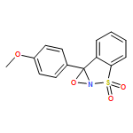 7bH-1,2-Oxazirino[2,3-b][1,2]benzisothiazole, 7b-(4-methoxyphenyl)-, 3,3-dioxide, (7bR)- 