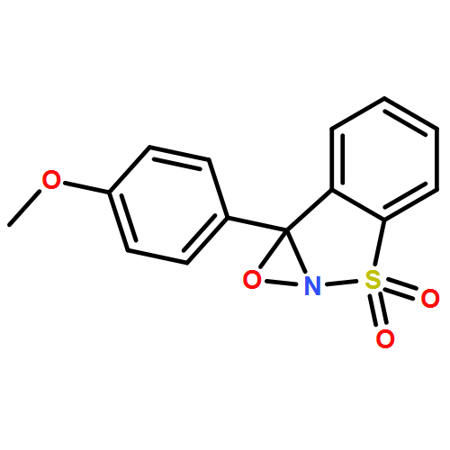 7bH-1,2-Oxazirino[2,3-b][1,2]benzisothiazole, 7b-(4-methoxyphenyl)-, 3,3-dioxide, (7bR)- 