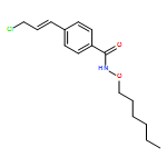 Benzamide, 4-[(1E)-3-chloro-1-propen-1-yl]-N-(hexyloxy)- 