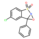 7bH-1,2-Oxazirino[2,3-b][1,2]benzisothiazole, 6-chloro-7b-phenyl-, 3,3-dioxide, (7bR)- 