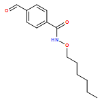 Benzamide, 4-formyl-N-(hexyloxy)- 