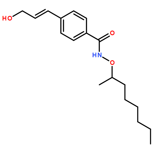 Benzamide, 4-[(1E)-3-hydroxy-1-propen-1-yl]-N-[[(1S)-1-methylheptyl]oxy]- 