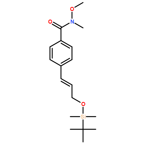 Benzamide, 4-[(1E)-3-[[(1,1-dimethylethyl)dimethylsilyl]oxy]-1-propen-1-yl]-N-methoxy-N-methyl- 