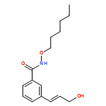 Benzamide, N-(hexyloxy)-3-[(1E)-3-hydroxy-1-propen-1-yl]- 