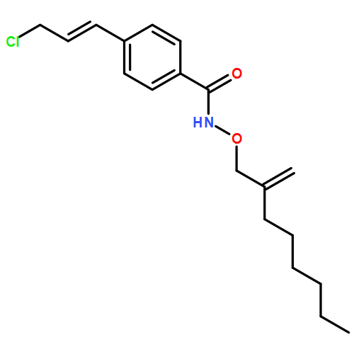 Benzamide, 4-[(1E)-3-chloro-1-propen-1-yl]-N-[(2-methyleneoctyl)oxy]- 