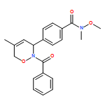 Benzamide, 4-[(3R)-2-benzoyl-3,6-dihydro-5-methyl-2H-1,2-oxazin-3-yl]-N-methoxy-N-methyl- 