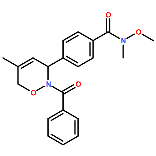 Benzamide, 4-[(3R)-2-benzoyl-3,6-dihydro-5-methyl-2H-1,2-oxazin-3-yl]-N-methoxy-N-methyl- 