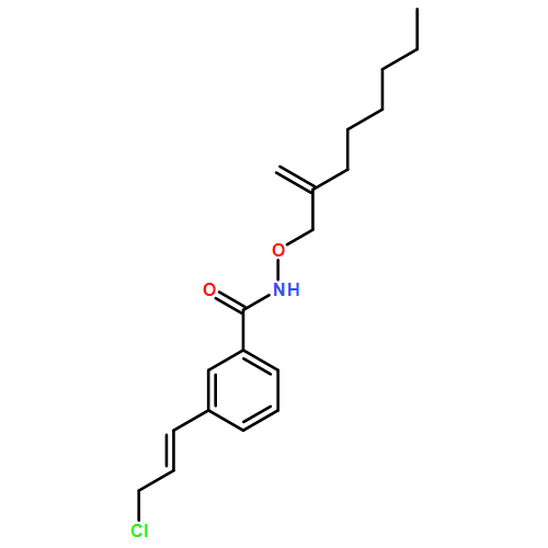 Benzamide, 3-[(1E)-3-chloro-1-propen-1-yl]-N-[(2-methyleneoctyl)oxy]- 