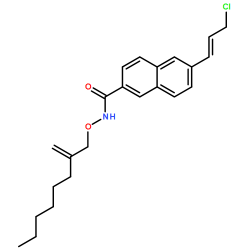 2-Naphthalenecarboxamide, 6-[(1E)-3-chloro-1-propen-1-yl]-N-[(2-methyleneoctyl)oxy]- 