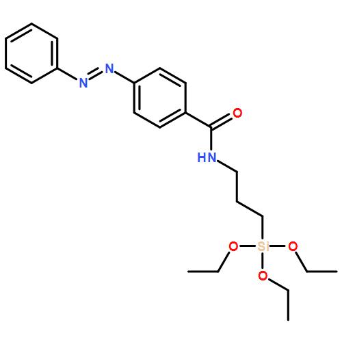 Benzamide, 4-(2-phenyldiazenyl)-N-[3-(triethoxysilyl)propyl]- 