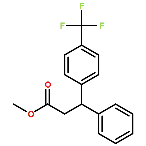 Benzenepropanoic acid, β-phenyl-4-(trifluoromethyl)-, methyl ester, (-)- 