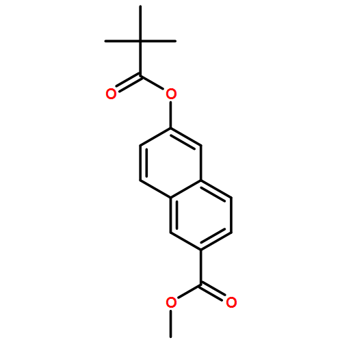 2-Naphthalenecarboxylic acid, 6-(2,2-dimethyl-1-oxopropoxy)-, methyl ester 