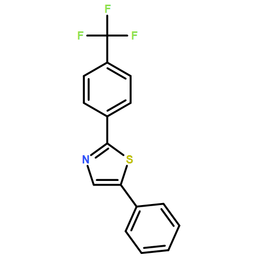 Thiazole, 5-phenyl-2-[4-(trifluoromethyl)phenyl]- 