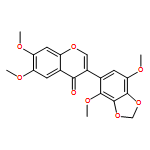 4H-1-Benzopyran-4-one, 3-(4,7-dimethoxy-1,3-benzodioxol-5-yl)-6,7-dimethoxy- 