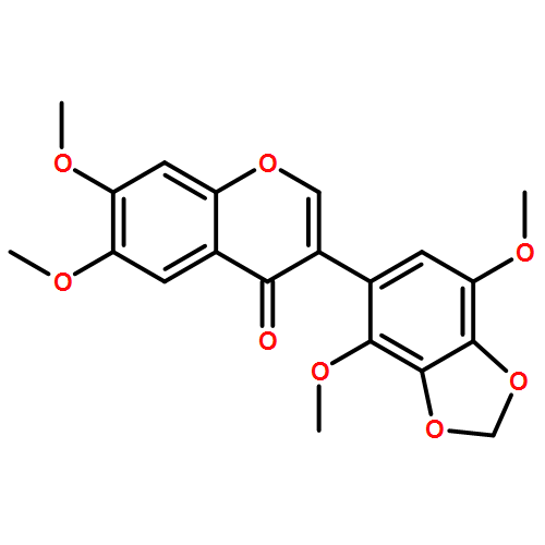 4H-1-Benzopyran-4-one, 3-(4,7-dimethoxy-1,3-benzodioxol-5-yl)-6,7-dimethoxy- 