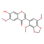 4H-1-Benzopyran-4-one, 3-(4,7-dimethoxy-1,3-benzodioxol-5-yl)-7-hydroxy-6-methoxy- 