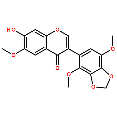 4H-1-Benzopyran-4-one, 3-(4,7-dimethoxy-1,3-benzodioxol-5-yl)-7-hydroxy-6-methoxy- 