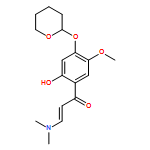 2-Propen-1-one, 3-(dimethylamino)-1-[2-hydroxy-5-methoxy-4-[(tetrahydro-2H-pyran-2-yl)oxy]phenyl]-, (2E)- 