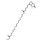 4,7,10,13-Tetraoxa-16-azaheneicosanoic acid, 21-[(3aS,4S,6aR)-hexahydro-2-oxo-1H-thieno[3,4-d]imidazol-4-yl]-17-oxo-, hydrazide 