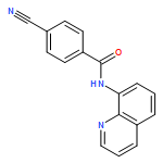 Benzamide, 4-cyano-N-8-quinolinyl- 